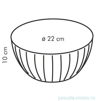 Миска 22 см желтая 2,5 л &quot;Tescoma /DELÍCIA&quot; / 147322