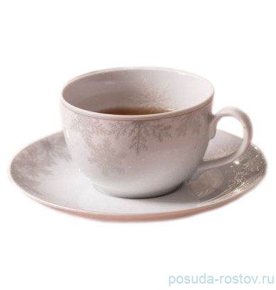 Набор чайных пар 250 мл 6 шт "Ивонне /Снежинки" / 300023