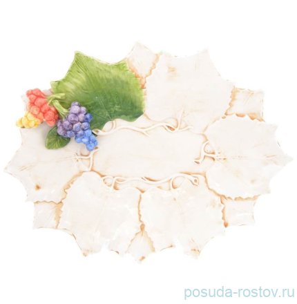 Блюдо 41 х 34 см овальное &quot;виноград&quot; / 261855