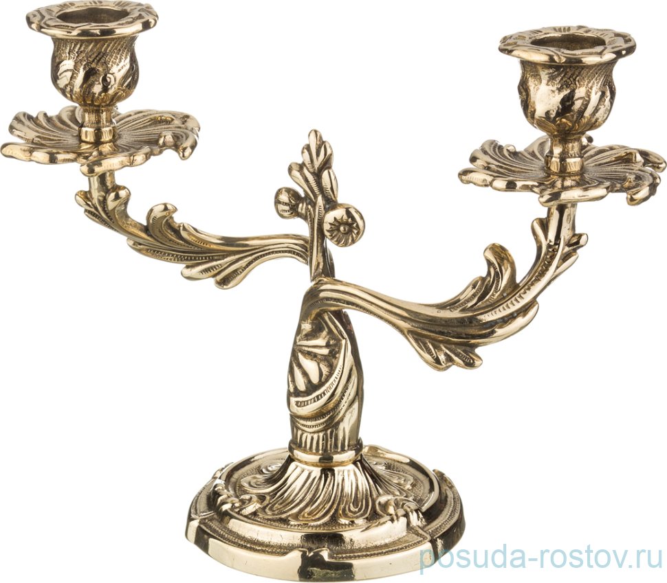 Подсвечник 21,5 см 2-х рожковый "Stilars" / 224857