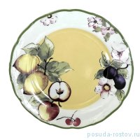 Набор тарелок 25 см 6 шт &quot;Аляска /Фрукты /Жёлтая роспись&quot; / 271286