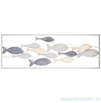 Панно настенное 89,5 х 31,1 х 3,8 см &quot;Модный акцент /Рыбы&quot; / 227401