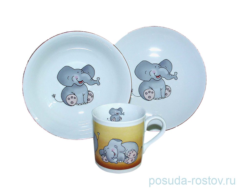 Детский набор 3 предмета "Слоненок" / 158594 Детский набор 3 предмета "Слоненок" / 158594