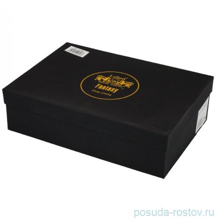 Набор чайных пар 220 мл 4 шт &quot;fantasy /чёрное&quot; / 206096