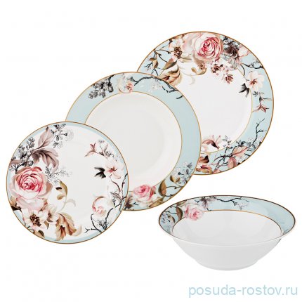 Столовый набор на 6 персон 24 предмета &quot;Чайная роза&quot; / 195463