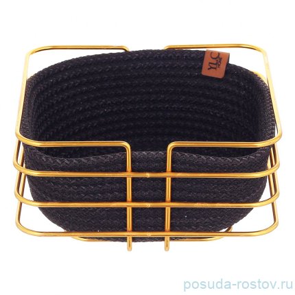 Хлебница квадратная золото / 345505