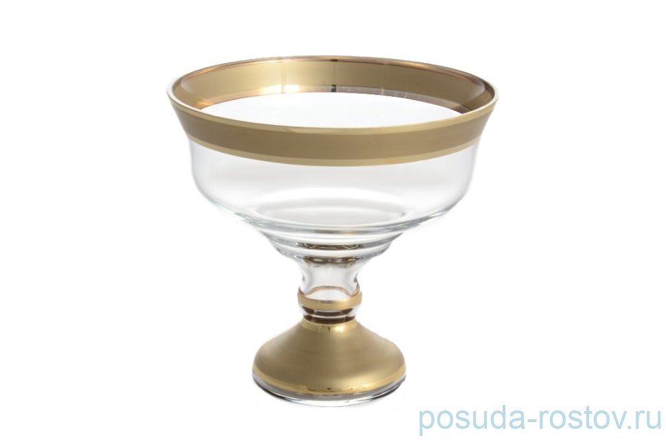 Фруктовница 21 см н/н "Матовая полоса /золото" B-G / 128464 Фруктовница 21 см н/н "Матовая полоса /золото" B-G / 128464