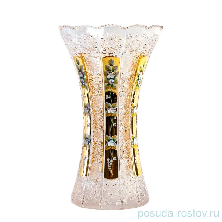 Ваза для цветов 35,5 см "Хрусталь с золотом" / 152758