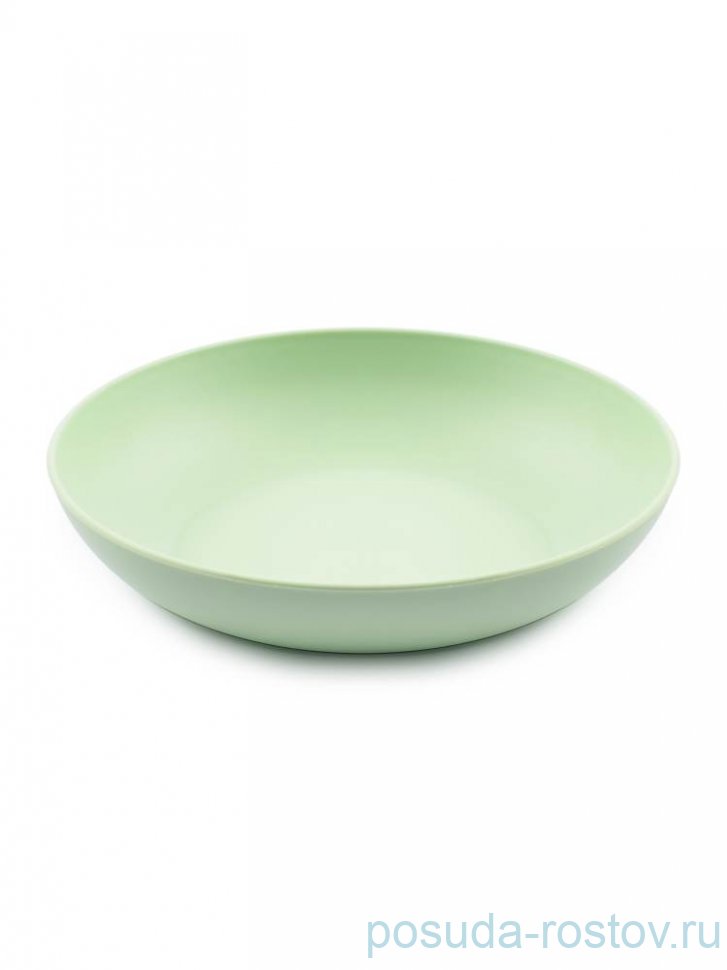 Тарелка 18,5 х 3,9 см глубокая салатовая / 273990 Тарелка 18,5 х 3,9 см глубокая салатовая / 273990