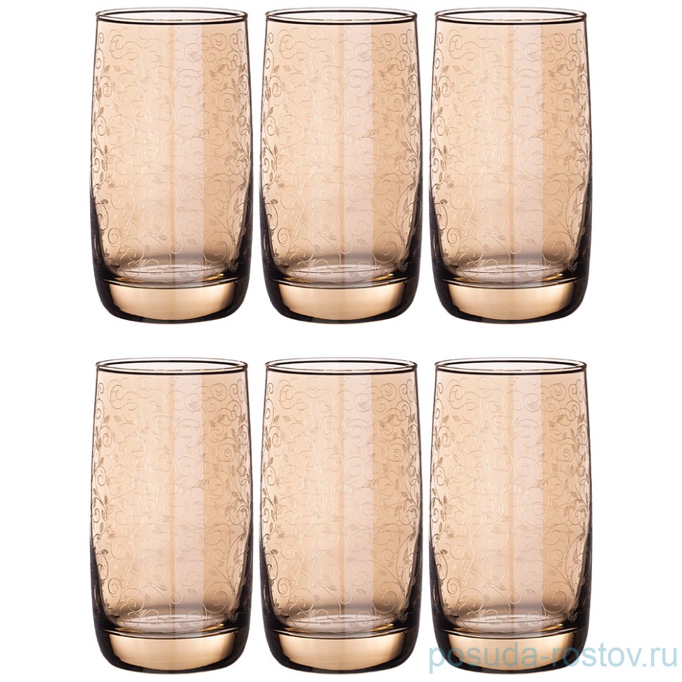 Стаканы для воды 330 мл 6 шт "медовый весенний" / 235201 Стаканы для воды 330 мл 6 шт "медовый весенний" / 235201