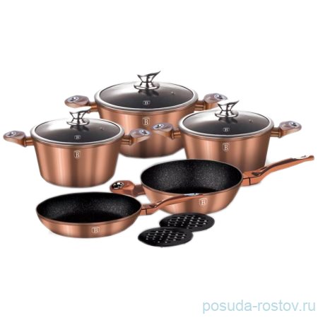 Набор посуды 10 предметов  Berlinger Haus "Copper Metallic Line" / 136020