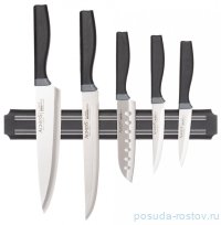 Набор кухонных ножей 6 предметов на магнитном держателе с плстиковой ручкой &quot;Agness&quot; / 281868