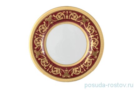 Набор тарелок 21 см 6 шт &quot;Констанц /Императорское золото /на красном&quot; / 033189