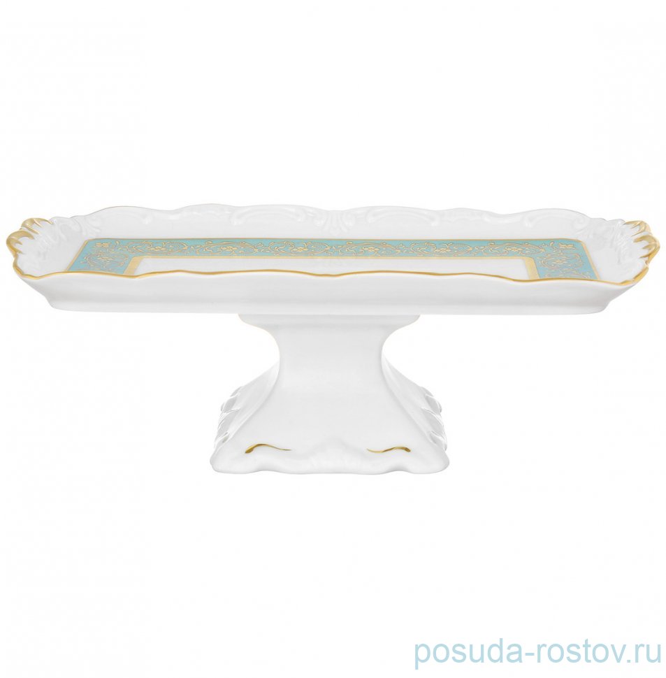 Рулетница 26 см н/н "Мария-Тереза /Цветочная роспись /Бирюза" / 308219