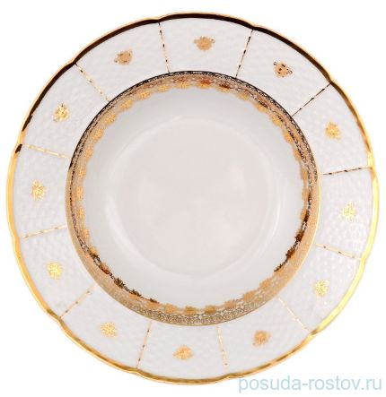 Набор тарелок 23 см 6 шт глубокие &quot;Менуэт /Золотой орнамент&quot; / 069343