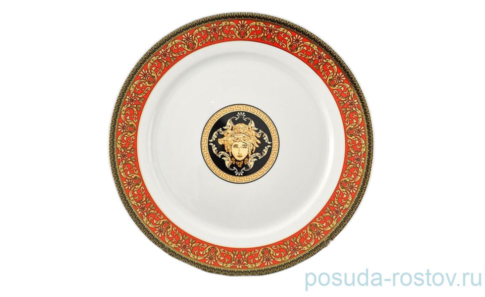 Блюдо 30 см круглое "Сабина /Версаче /Красная лента" / 159089