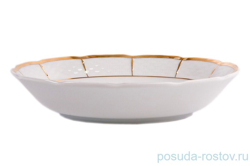 Салатник 19 см 1 шт "Менуэт /Отводка золото" / 067361
