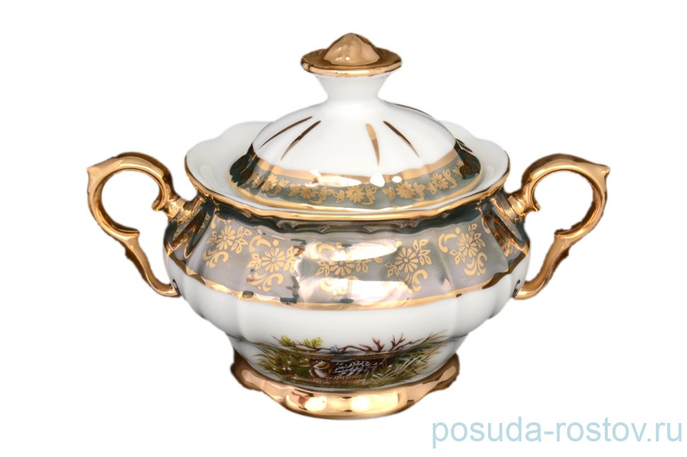 Сахарница 240 мл "Магнолия /Охота зелёная" / 038372 Сахарница 240 мл "Магнолия /Охота зелёная" / 038372