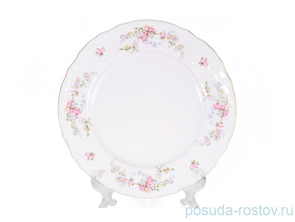 Тарелка 19 см 1 шт "Бернадотт /Дикая роза /золото"  / 227119