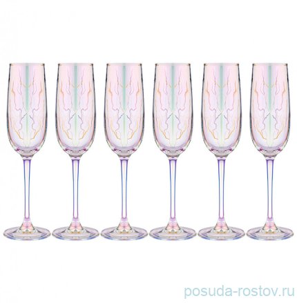 Бокалы для шампанского 175 мл 6 шт &quot;revolution /лиловая дымка&quot; / 299766