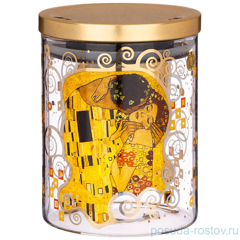 Банка для сыпучих продуктов 850 мл "Поцелуй /Г. Климт" / 254454