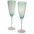 Бокалы для шампанского 290 мл 2 шт "mirage emerald" / 343529