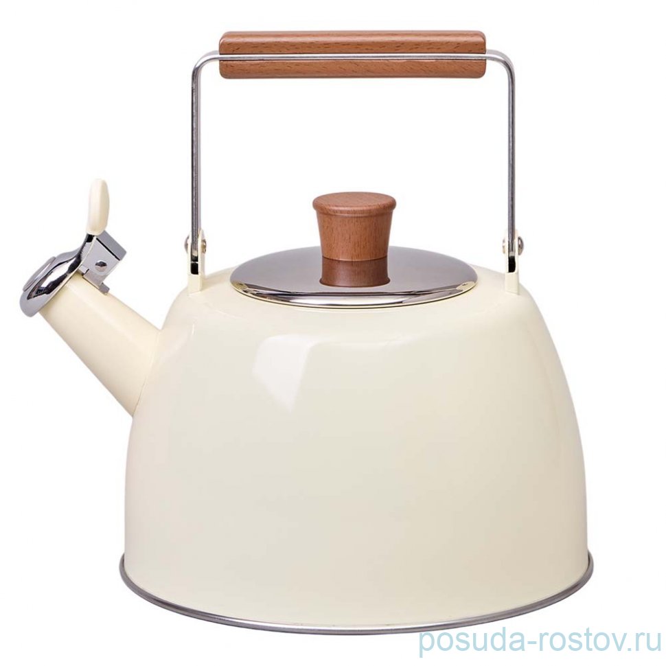 Чайник 3 л со свистеком складывающаяся ручка индукционное капсульное дно Agness / 366245