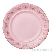 Набор тарелок 21 см 6 шт &quot;Соната /Розовый цветок&quot; розовая / 273079