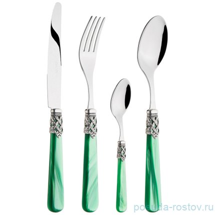 Столовые приборы 24 предмета на 6 персон &quot;Ginevra green&quot; / 227393