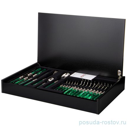 Столовые приборы 24 предмета на 6 персон &quot;Ginevra green&quot; / 227393