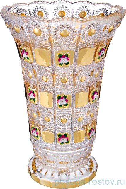 Ваза для цветов 25 см &quot;LEFARD GOLD GLASS&quot; / 197417