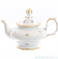 Заварочный чайник 1,35 л &quot;Корона /Мелкие цветы /Матовое золото&quot; / 148379