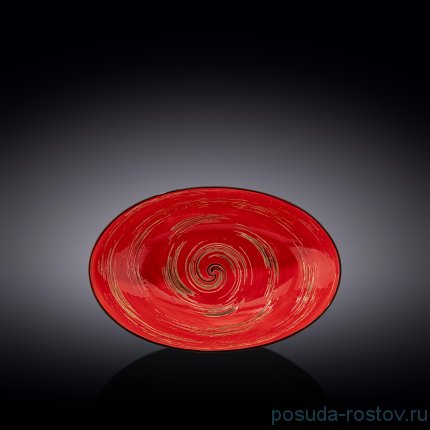 Салатник 25 х 16,5 х 6 см овальный красный &quot;Spiral&quot; / 261570