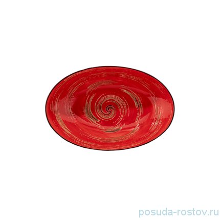 Салатник 25 х 16,5 х 6 см овальный красный &quot;Spiral&quot; / 261570