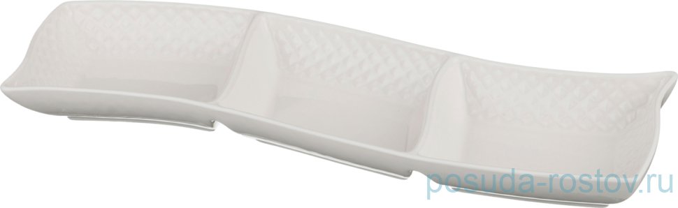 Менажница 35 х 10 х 3 см "Диаманд" / 211099 Менажница 35 х 10 х 3 см "Диаманд" / 211099