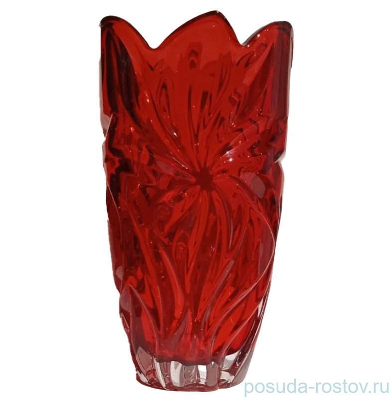 Ваза для цветов 28 см "Flora /Красная" / 312974