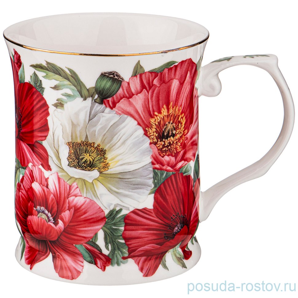 Кружка 420 мл "маки" / 234760