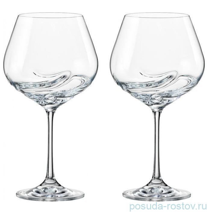 Бокалы для красного вина 570 мл 2 шт "Турбуленция /Без декора" / 034706