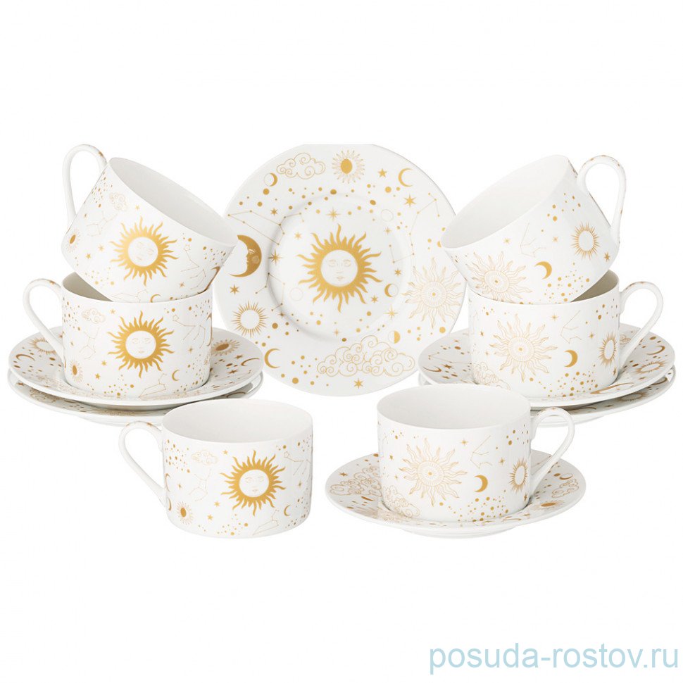 Набор чайных пар 200 мл 6 шт "Astronomy" / 332599 Набор чайных пар 200 мл 6 шт "Astronomy" / 332599