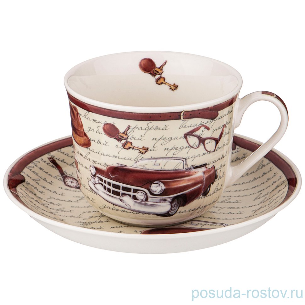 Чайная пара 450 мл 1 шт "mens club" / 235847