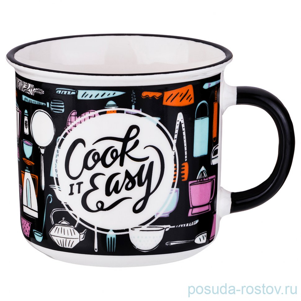 Кружка 400 мл "Cook it easy" / 205054 Кружка 400 мл "Cook it easy" / 205054