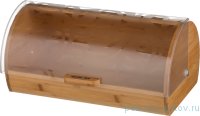Хлебница 36 х 21 х 17 см деревянная с пластиковой крышкой &quot;Agness /Кантри&quot; / 196329