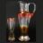 Набор для воды 7 предметов ( кувшин + 6 стаканов) &quot;Иксовка /Picolino /Янтарно-красный&quot; / 120012