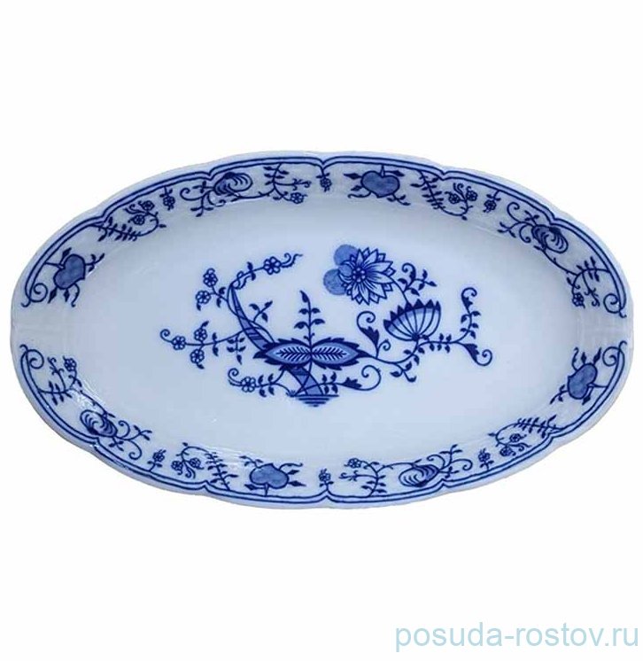 Блюдо 23 см овальное "Натали /Луковичный узор" / 337281 Блюдо 23 см овальное "Натали /Луковичный узор" / 337281