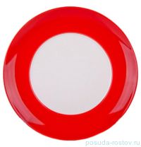 Тарелка 21 см красная, белая внутри &quot;Вехтерсбах&quot; / 034633