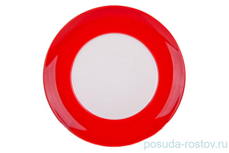 Тарелка 21 см красная, белая внутри "Вехтерсбах" / 034633