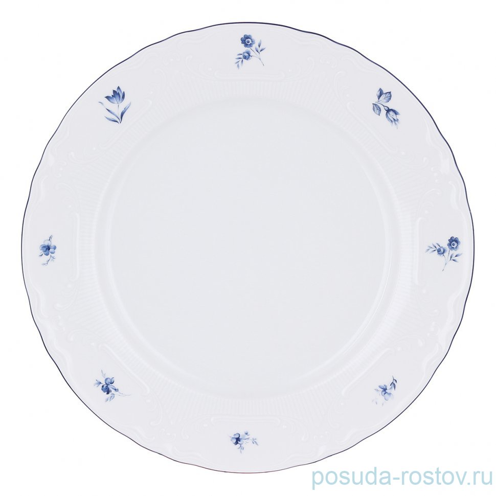 Блюдо 30 см круглое "Викомте /Синий цветок" / 344238 Блюдо 30 см круглое "Викомте /Синий цветок" / 344238