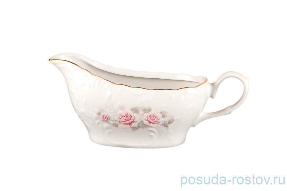 Соусник 500 мл "Рококо /Серая роза /золото" / 111481 Соусник 500 мл "Рококо /Серая роза /золото" / 111481