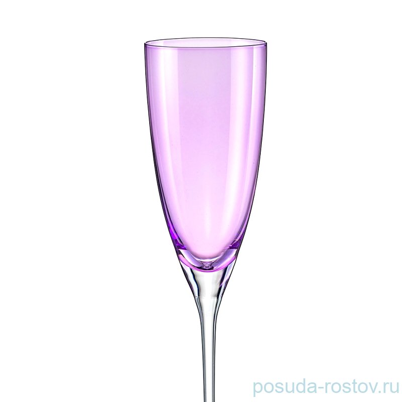 Бокалы для шампанского 220 мл 2 шт фиолетовый "Кейт" / 111319