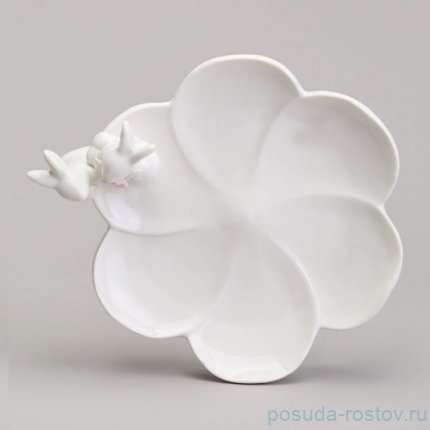 Блюдо 22,6 х 18,8 х 6,8 см круглое &quot;Кролики&quot; / 369634